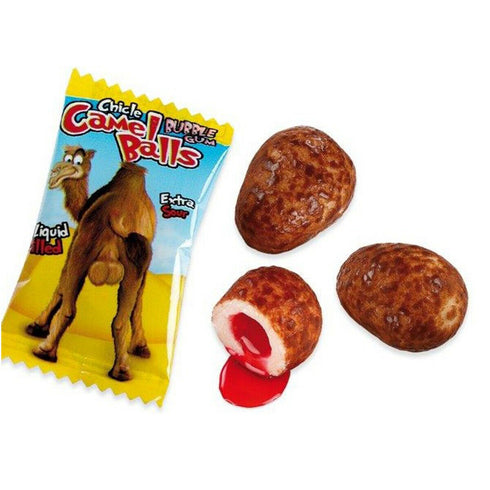 Fini Camel Balls 5g Liquid Filled Extra Sour Bubble Gum - 200 Pack (Gluten Free)